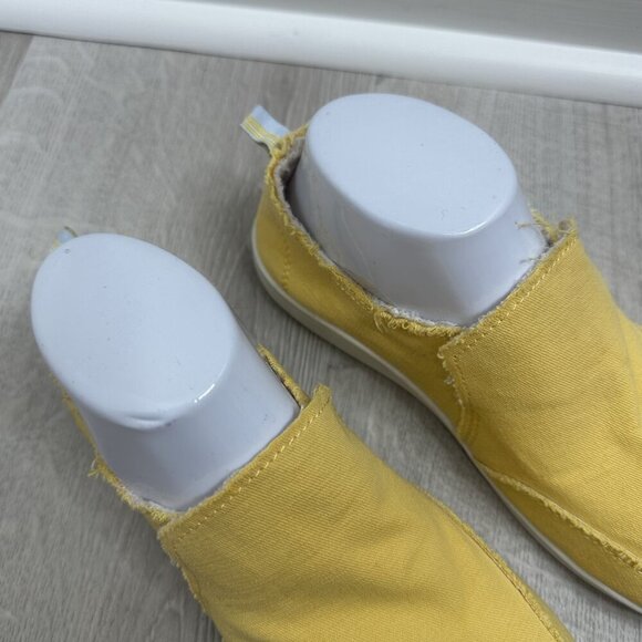 Vionic Beach Malibu Shoes Womens Size 8 Yellow Slip On Canvas Comfort Casual - Picture 4 of 10